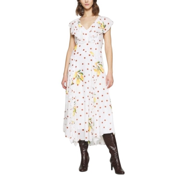 LIKE NEW FARM Rio Cashew Dot Maxi Dress - Size - XS - Picture 2 of 14